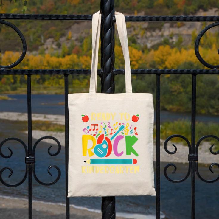 I'm Ready To Rock Kindergarten Guitar Back To School Boys Canvas Tote Bag I'm Ready To Rock Kindergarten Guitar Back To School Boys Canvas Tote Bag