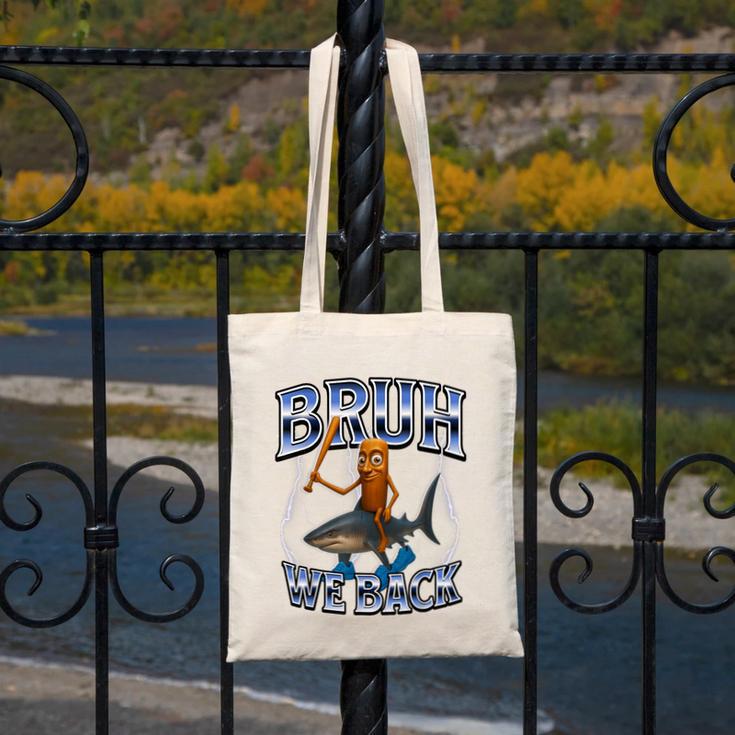 Italian Brainrot Back To School Canvas Tote Bag