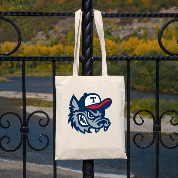 Jarrell Storm Chasers Baseball Big Logo Canvas Tote Bag