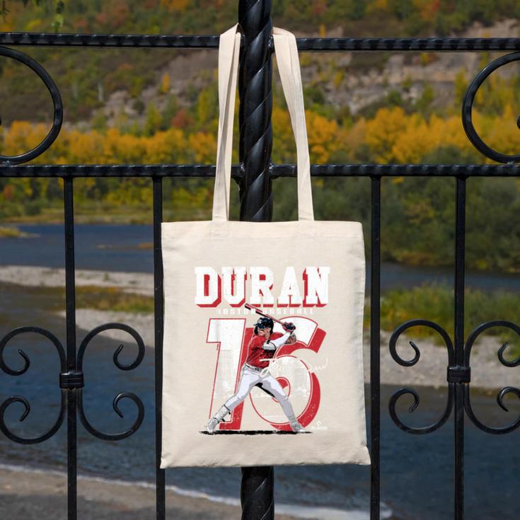 Jarren Duran Boston MLB Baseball Players MLBJDU201M Canvas Tote Bag