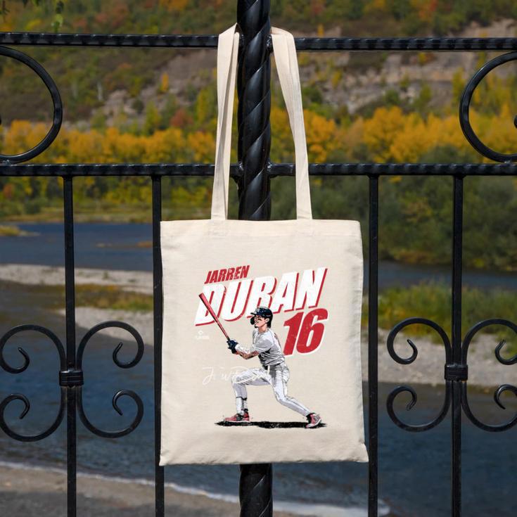 Jarren Duran Boston MLB Baseball Players MLBJDU204M Canvas Tote Bag Jarren Duran Boston MLB Baseball Players MLBJDU204M Canvas Tote Bag
