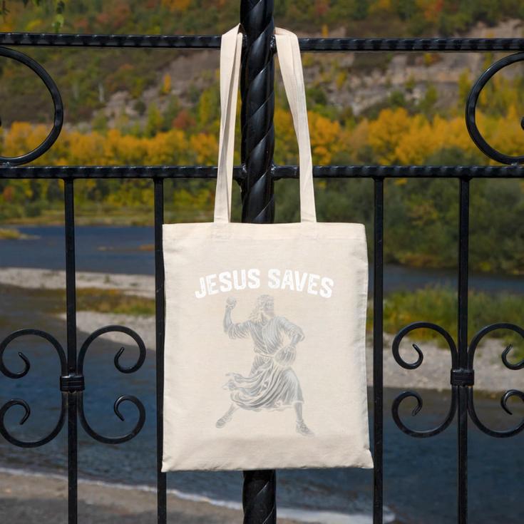 Jesus Saves Shirt Religious Christian Faith Baseball Canvas Tote Bag Jesus Saves Shirt Religious Christian Faith Baseball Canvas Tote Bag