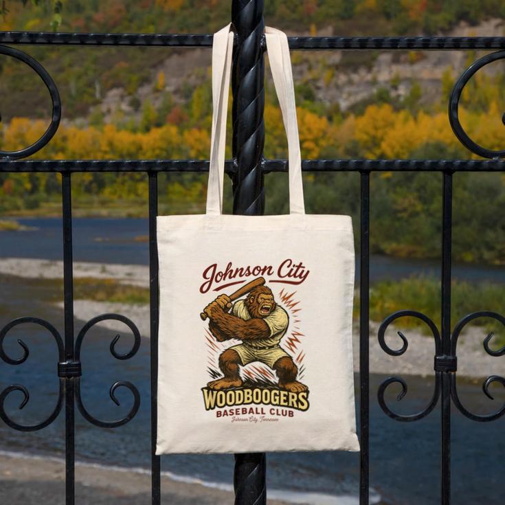 Johnson City Woodboogers Retro Baseball Club Canvas Tote Bag