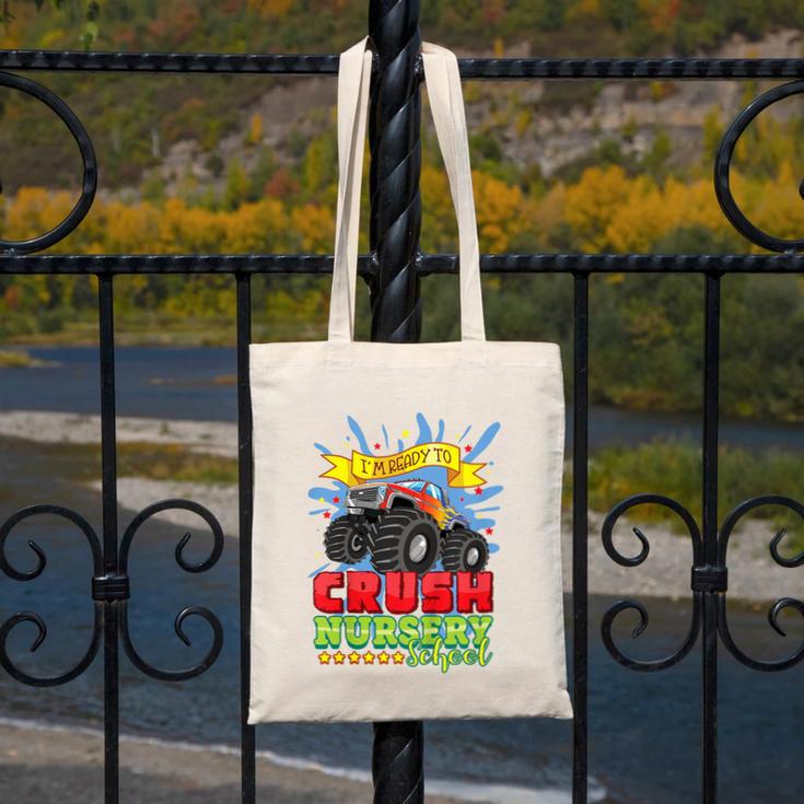 Kids Back To School Monster Truck Nursery Ready Crush First Day Canvas Tote Bag Kids Back To School Monster Truck Nursery Ready Crush First Day Canvas Tote Bag