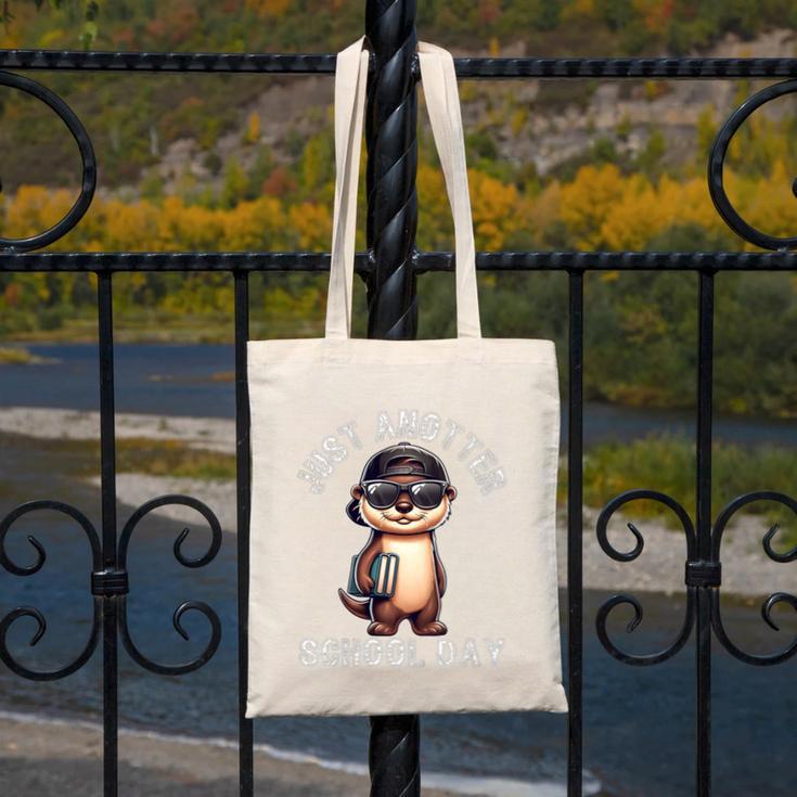 Kids Just Anotter School Day Otter Boys First Day Back To School Canvas Tote Bag