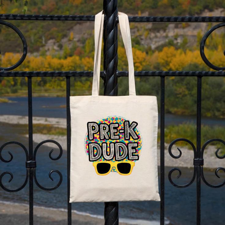 Kids Pre-K Dude Shirt Back To School PreK Boy Girl Canvas Tote Bag