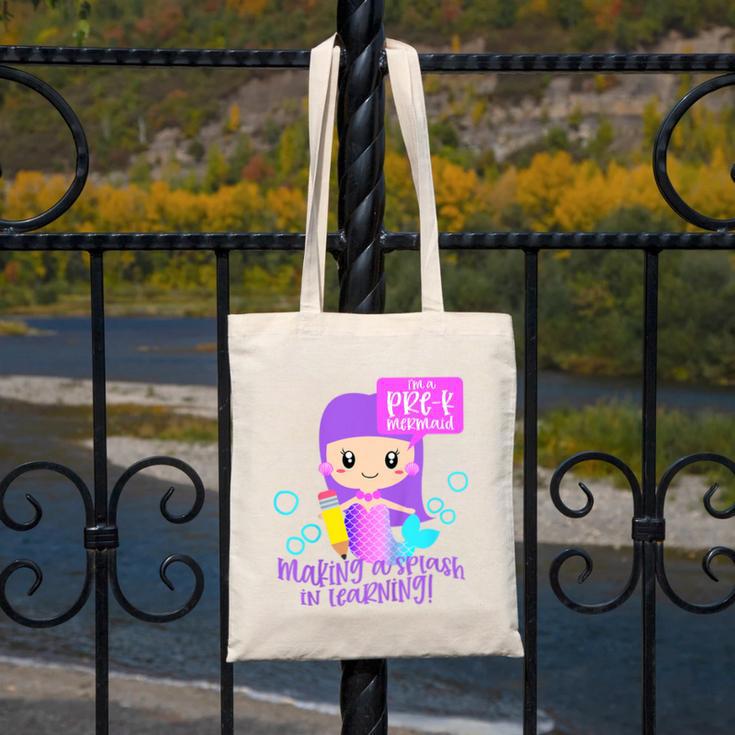 Kids Pre K Mermaid Back To School Toddler Girl First Day Of Prek Canvas Tote Bag Kids Pre K Mermaid Back To School Toddler Girl First Day Of Prek Canvas Tote Bag