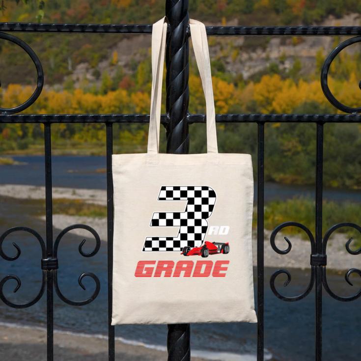 Kids Race Car 3rd Third Grade Boys Cars Lovers Back To School Canvas Tote Bag
