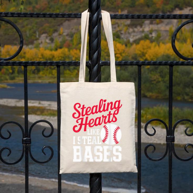 Kids Stealing Hearts Cute Baseball Boys Canvas Tote Bag