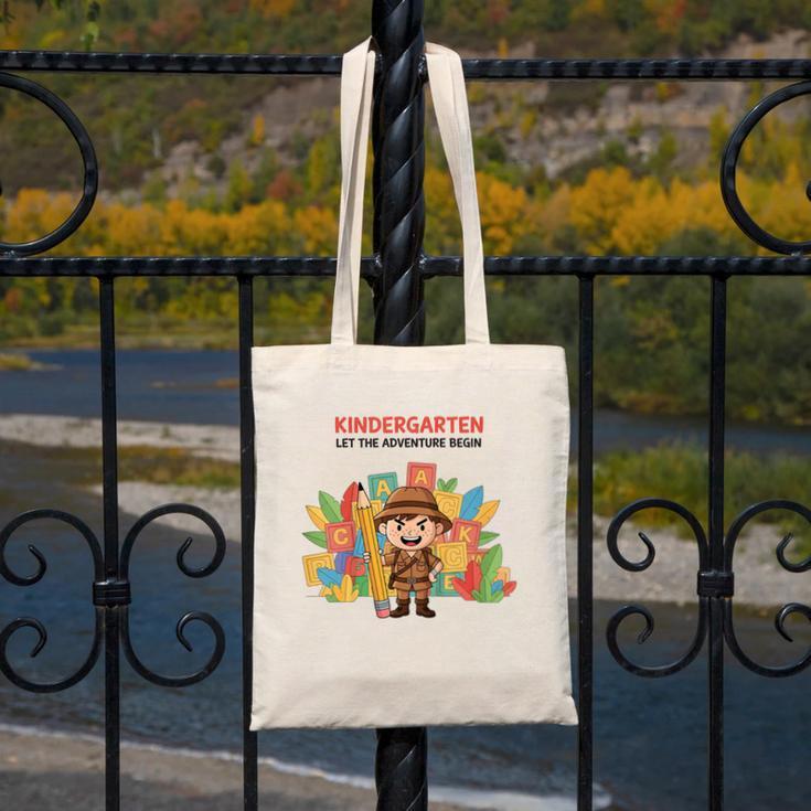 Kindergarten Adventure Explorer Back To School Canvas Tote Bag Kindergarten Adventure Explorer Back To School Canvas Tote Bag