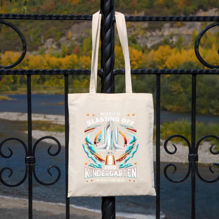 Kindergarten Back To School Rocket Blast Off Canvas Tote Bag Kindergarten Back To School Rocket Blast Off Canvas Tote Bag