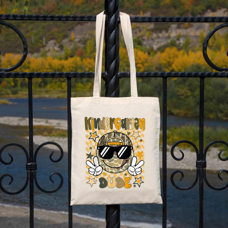 Kindergarten Camo Camouflage Smile Face Back To School Kids Canvas Tote Bag Kindergarten Camo Camouflage Smile Face Back To School Kids Canvas Tote Bag