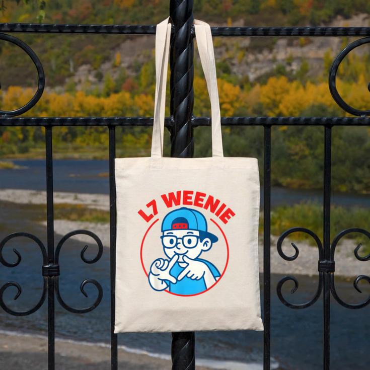 L7 Weenie Baseball Softball Canvas Tote Bag L7 Weenie Baseball Softball Canvas Tote Bag