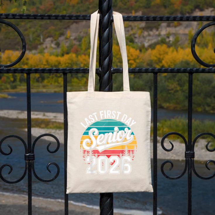 My Last First Day Senior 2026 Vintage Back To School Canvas Tote Bag My Last First Day Senior 2026 Vintage Back To School Canvas Tote Bag