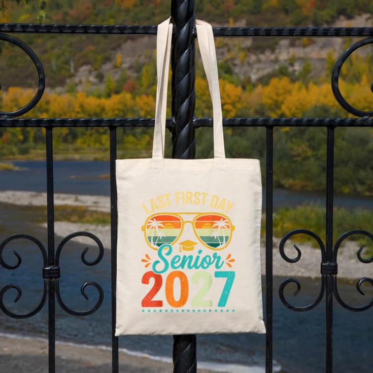 Last First Day Senior 2027 Back To School Students Tee Canvas Tote Bag