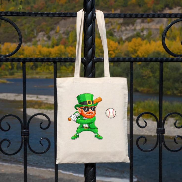 Leprechaun Playing Baseball St Patricks Day Sport Boys Canvas Tote Bag Leprechaun Playing Baseball St Patricks Day Sport Boys Canvas Tote Bag