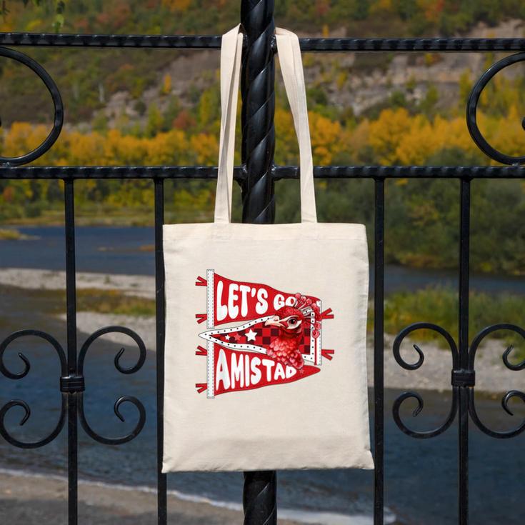 Let's Go Amistad Friendship Back To School Spirit Canvas Tote Bag Let's Go Amistad Friendship Back To School Spirit Canvas Tote Bag
