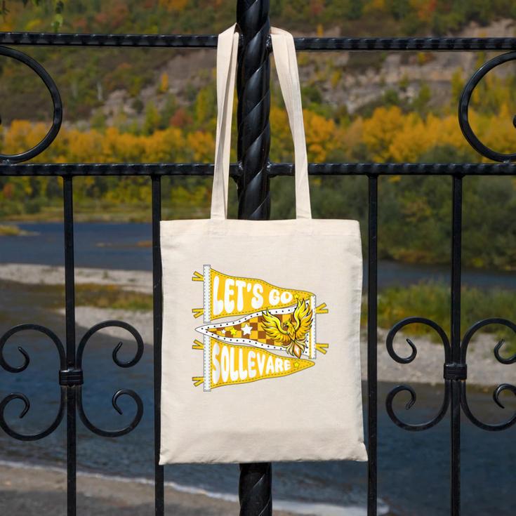 Let's Go Sollevare Uplift Back To School Spirit Canvas Tote Bag