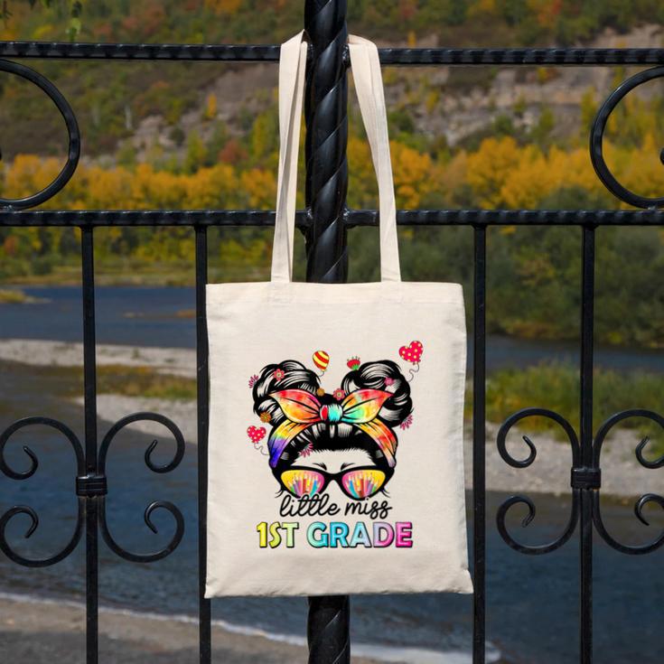 Little Miss First Grade Back To School 1st Grade Girls Canvas Tote Bag Little Miss First Grade Back To School 1st Grade Girls Canvas Tote Bag