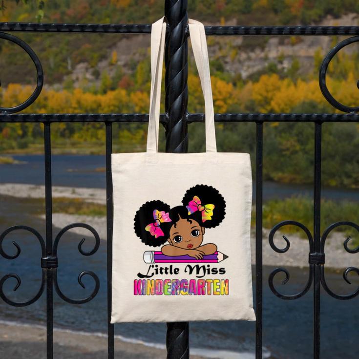 Little Miss Kindergarten Afro Puff Girl Back To School Canvas Tote Bag Little Miss Kindergarten Afro Puff Girl Back To School Canvas Tote Bag
