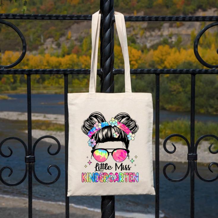 Little Miss Kindergarten Girls Kids Back To School Kinder Canvas Tote Bag