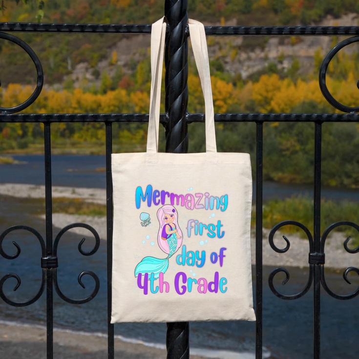 Mermazing First Day Of Fourth Grade Back To School Mermaid Premium Tri-Blend Canvas Tote Bag Mermazing First Day Of Fourth Grade Back To School Mermaid Premium Tri-Blend Canvas Tote Bag