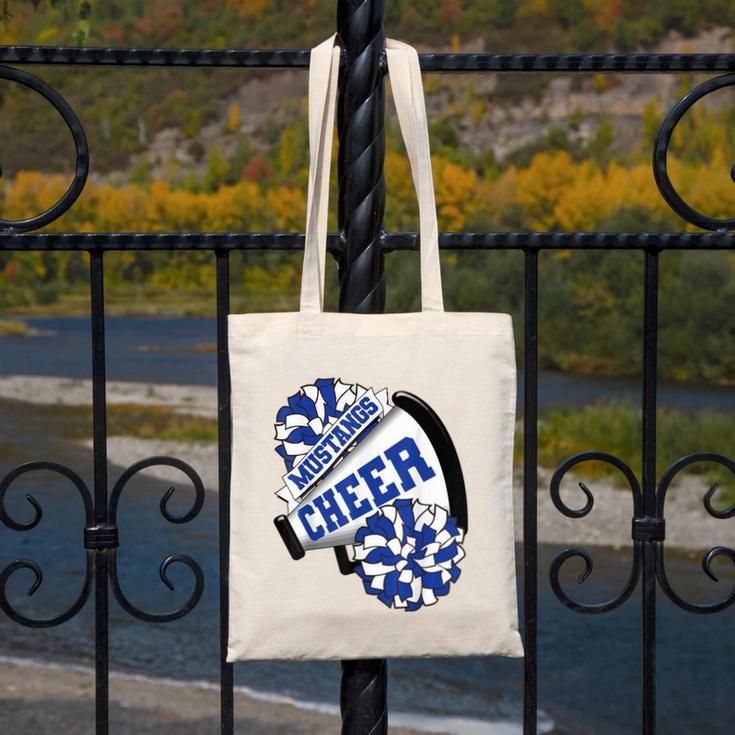 Mustangs Cheer Back To School Cheerleading Spirit B Canvas Tote Bag Mustangs Cheer Back To School Cheerleading Spirit B Canvas Tote Bag
