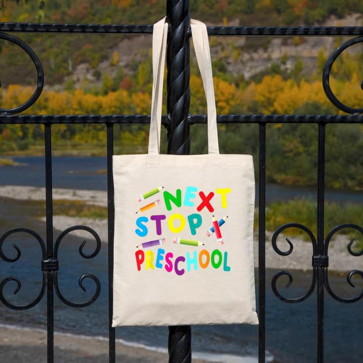 Next Stop Preschool Preschool Back To School 2024 Canvas Tote Bag
