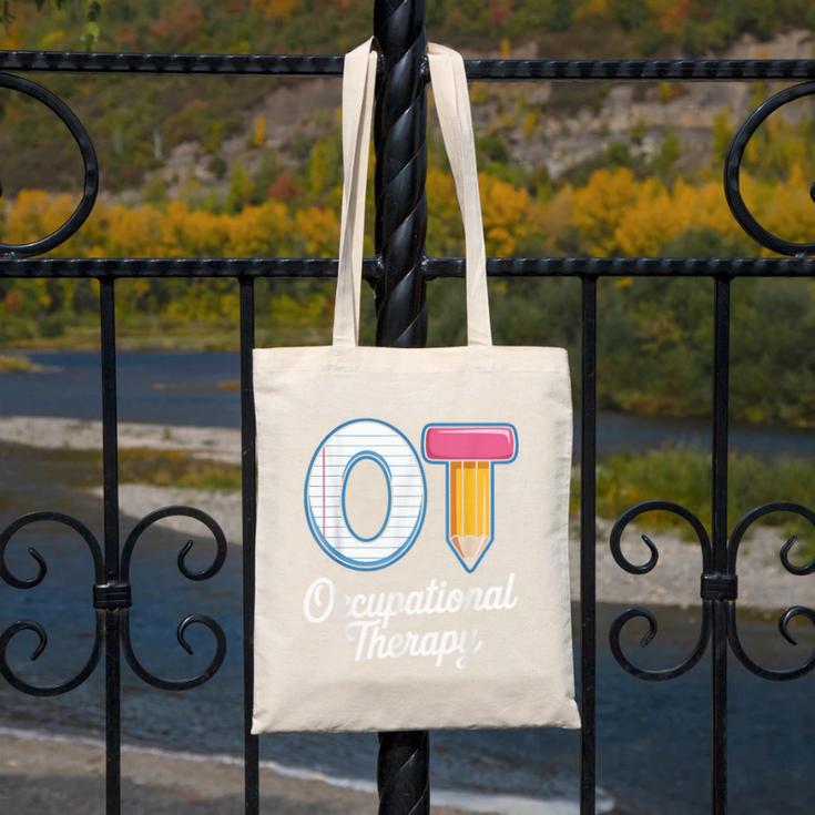 Occupational Therapy OT And COTA Back To School Canvas Tote Bag Occupational Therapy OT And COTA Back To School Canvas Tote Bag