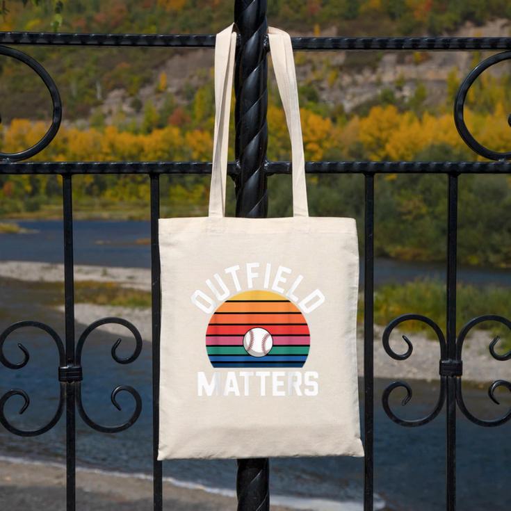 Outfield Matters Baseball Outfielder Athlete Sports Canvas Tote Bag