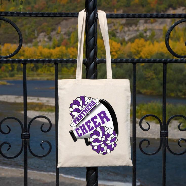 Panthers Cheer Back To School Cheerleading Spirit P Canvas Tote Bag Panthers Cheer Back To School Cheerleading Spirit P Canvas Tote Bag