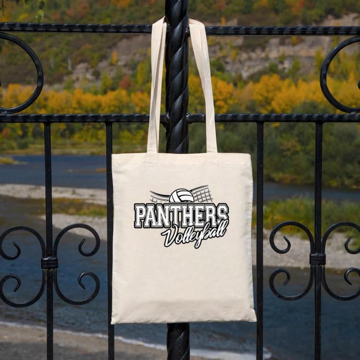 Panthers Volleyball Back To School Spirit Canvas Tote Bag Panthers Volleyball Back To School Spirit Canvas Tote Bag