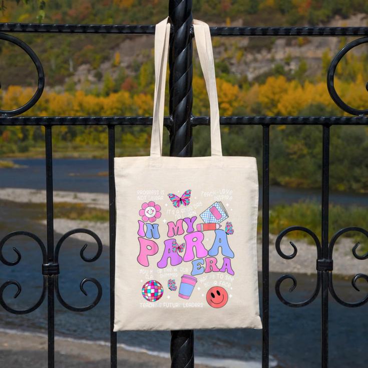 In My Para Era Paraprofessional Paraeducator Back To School Canvas Tote Bag