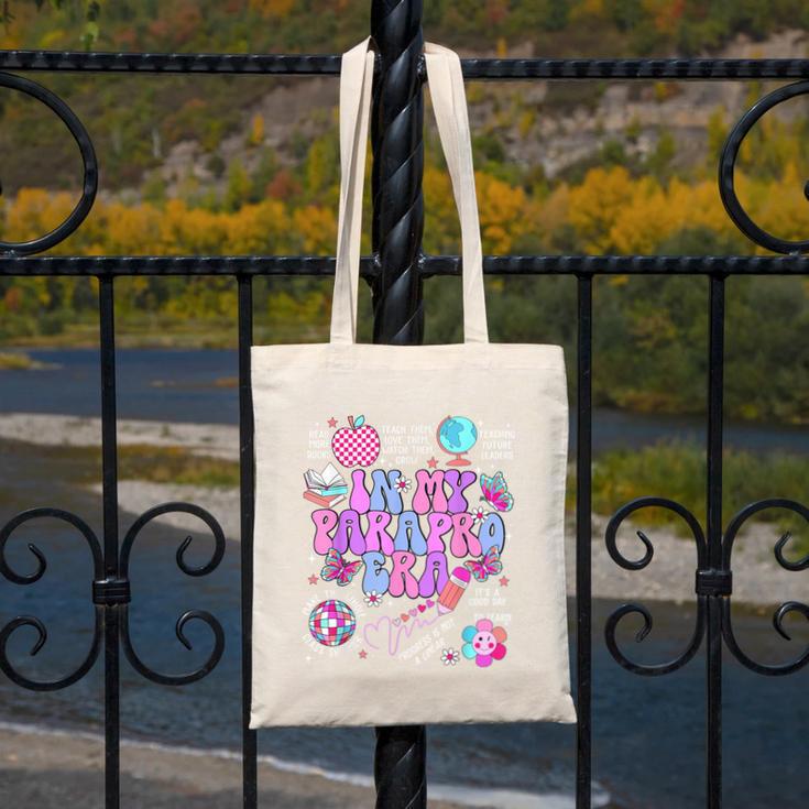 In My Parapro Era Paraprofessional First Day Back To School Canvas Tote Bag In My Parapro Era Paraprofessional First Day Back To School Canvas Tote Bag