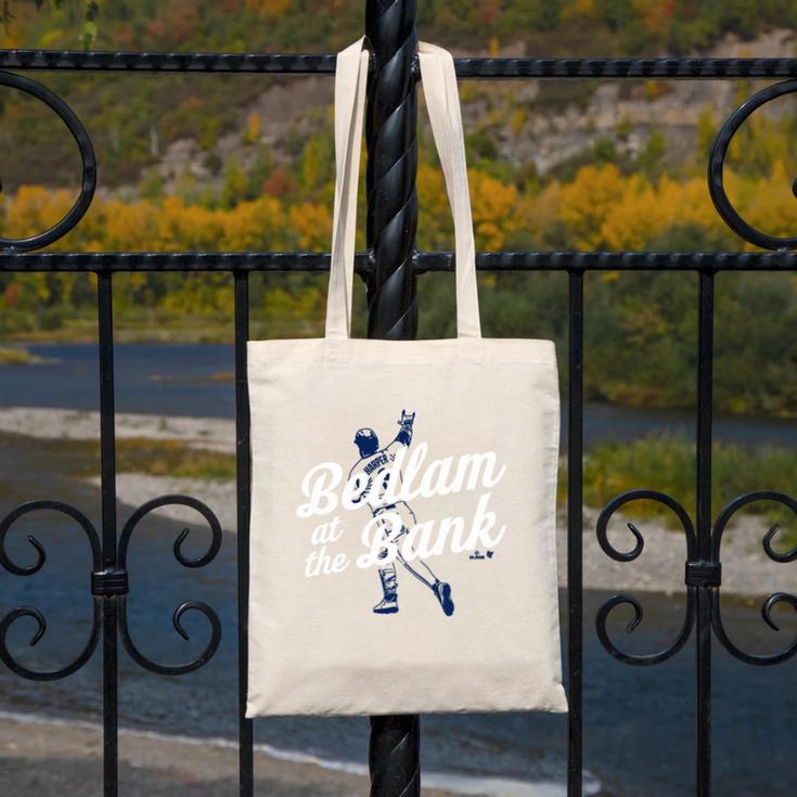 Philly Bedlam Bedlam At The Bank Philadelphia Baseball Premium Tri-Blend Canvas Tote Bag