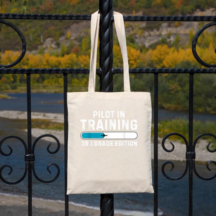 Pilot In Training 3rd Grade Edition Back To School Boys Girl Canvas Tote Bag Pilot In Training 3rd Grade Edition Back To School Boys Girl Canvas Tote Bag