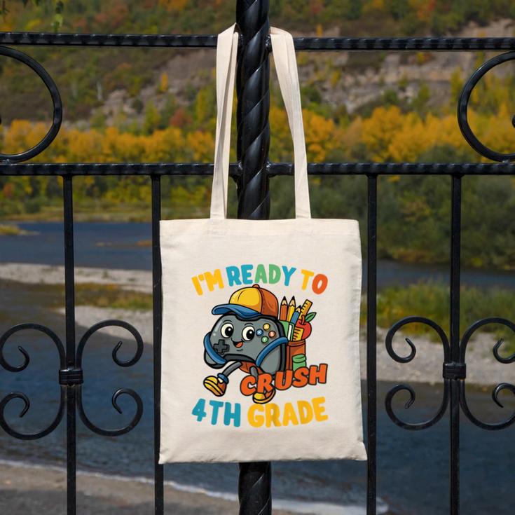 Ready For 4th Grade First Day Back To School Students Canvas Tote Bag