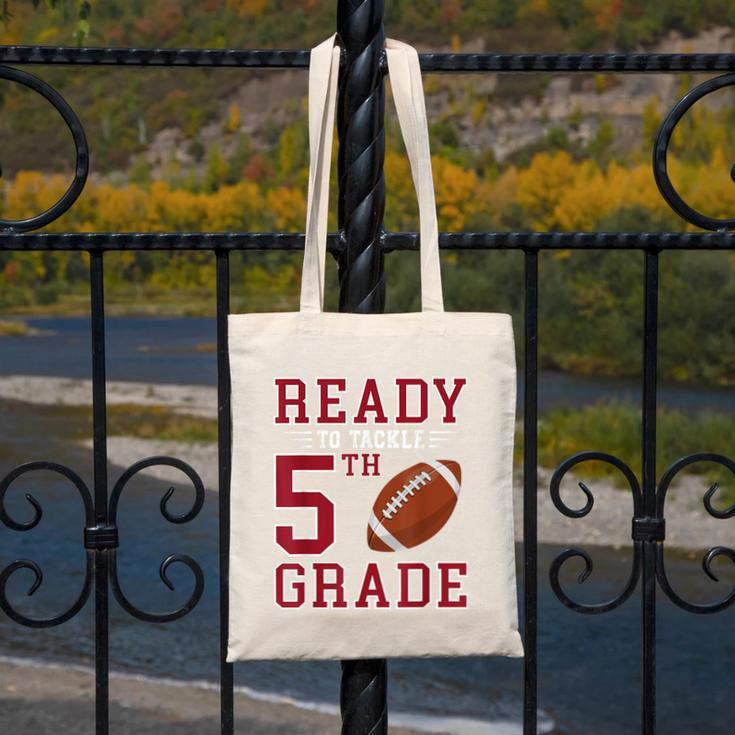 Ready To Tackle 5th Grade Back To School First Day Of School Canvas Tote Bag
