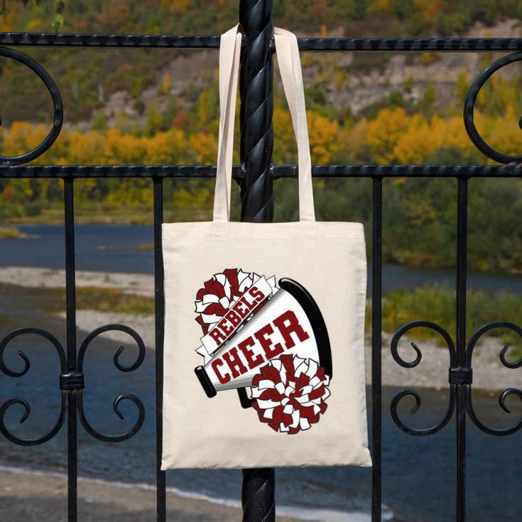 Rebels Cheer Back To School Cheerleading Spirit M Performance Canvas Tote Bag Rebels Cheer Back To School Cheerleading Spirit M Performance Canvas Tote Bag