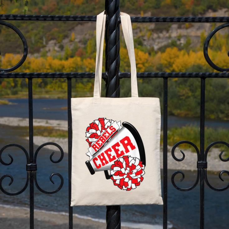 Rebels Cheer Back To School Cheerleading Spirit R Canvas Tote Bag Rebels Cheer Back To School Cheerleading Spirit R Canvas Tote Bag