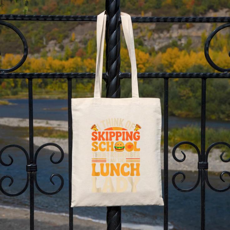 Remember I'm The Lunch Lady Back To School Cafeteria Worker Canvas Tote Bag