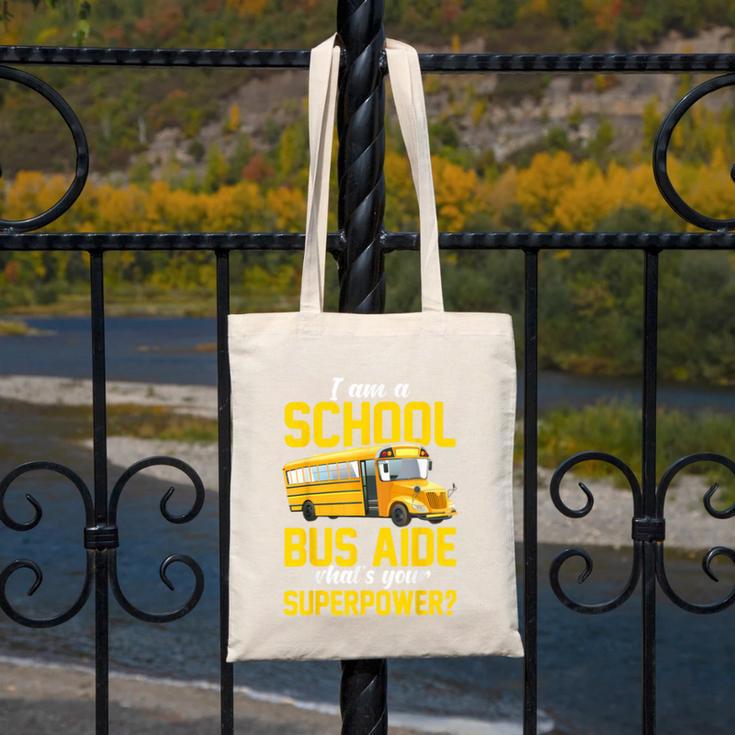 School Bus Aide Back To School Transport Bus Aide Canvas Tote Bag School Bus Aide Back To School Transport Bus Aide Canvas Tote Bag