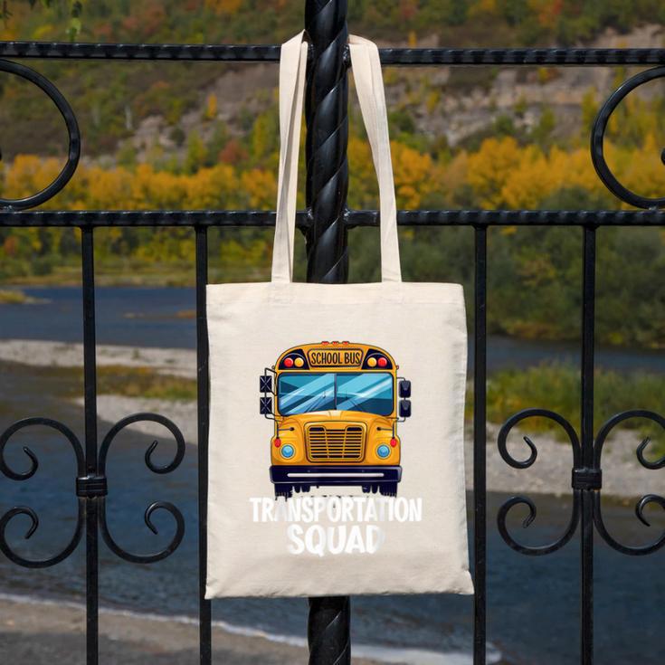 School Bus Driver Back To School Transportation Squad Canvas Tote Bag