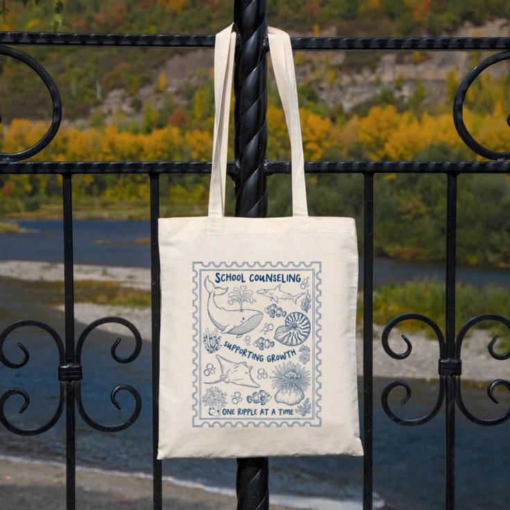 School Counselor Ocean Guidance Counselor Back To School Canvas Tote Bag School Counselor Ocean Guidance Counselor Back To School Canvas Tote Bag