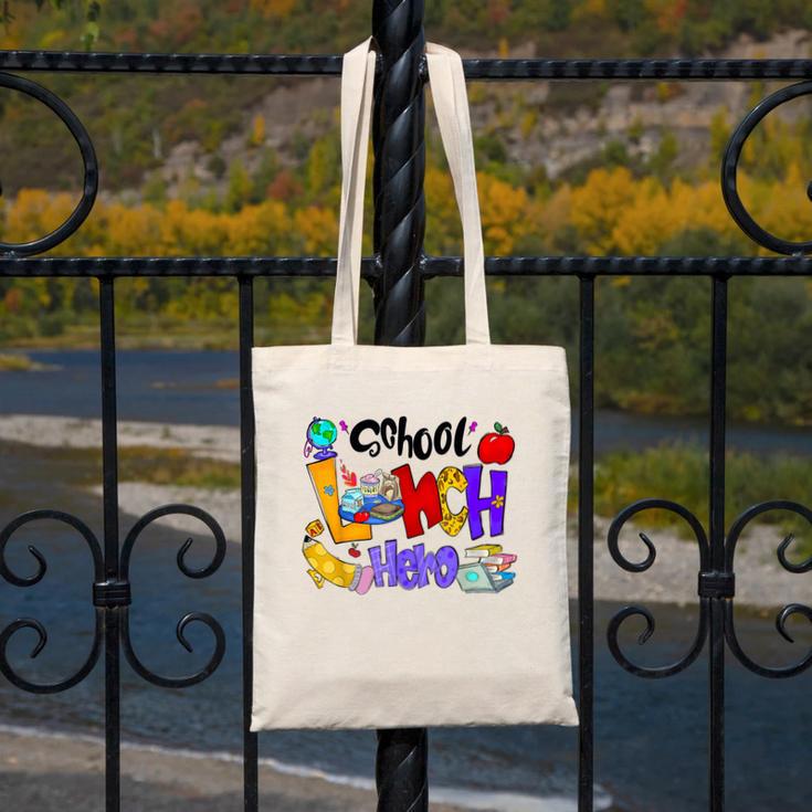 School Lunch Hero Cafeteria Squad Workers Back To School Canvas Tote Bag School Lunch Hero Cafeteria Squad Workers Back To School Canvas Tote Bag