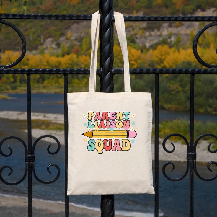 School Parent Liaison Squad Retro Back To School Canvas Tote Bag School Parent Liaison Squad Retro Back To School Canvas Tote Bag