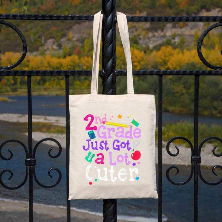 Second Grade Just Got Cuter Cute 2nd Grade Back To School Canvas Tote Bag Second Grade Just Got Cuter Cute 2nd Grade Back To School Canvas Tote Bag