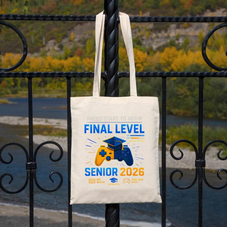 Senior Class Of 2026 Back To School Gamer Senior 2026 Canvas Tote Bag Senior Class Of 2026 Back To School Gamer Senior 2026 Canvas Tote Bag