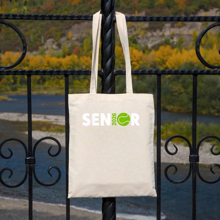 Senior Tennis 2026 Class Of 2026 Graduate Back To School Fun Canvas Tote Bag Senior Tennis 2026 Class Of 2026 Graduate Back To School Fun Canvas Tote Bag