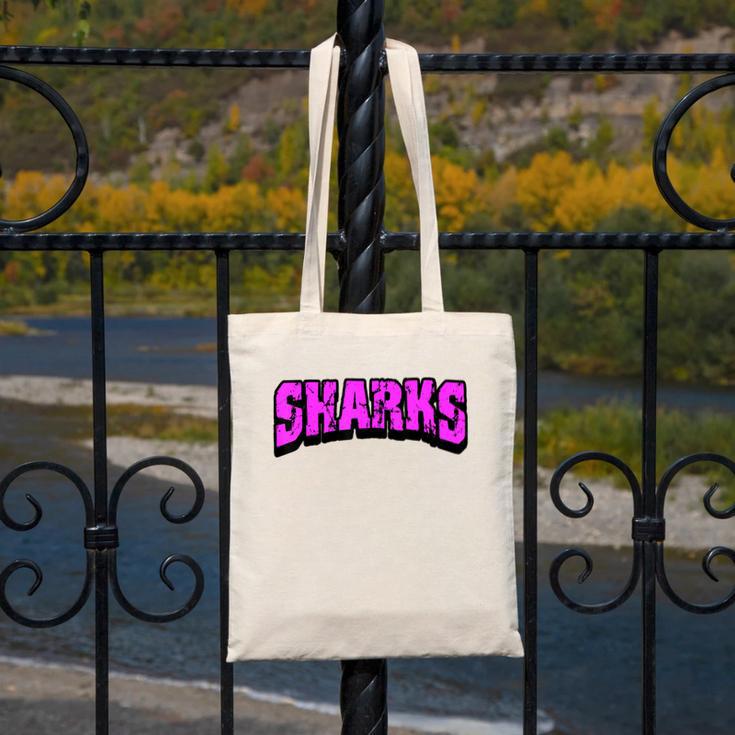 Sharks Back To School Spirit Pk Canvas Tote Bag Sharks Back To School Spirit Pk Canvas Tote Bag